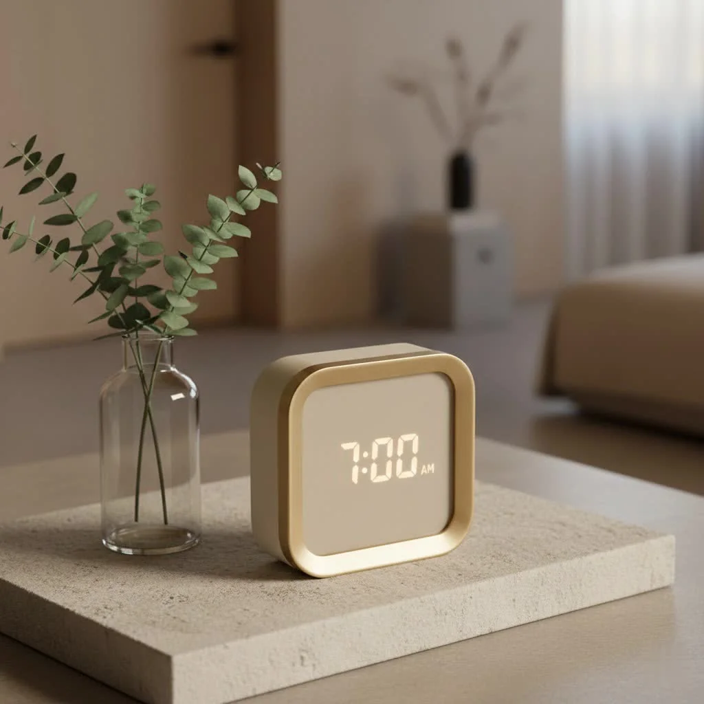 Person waking up gently to music from a Spotify alarm clock