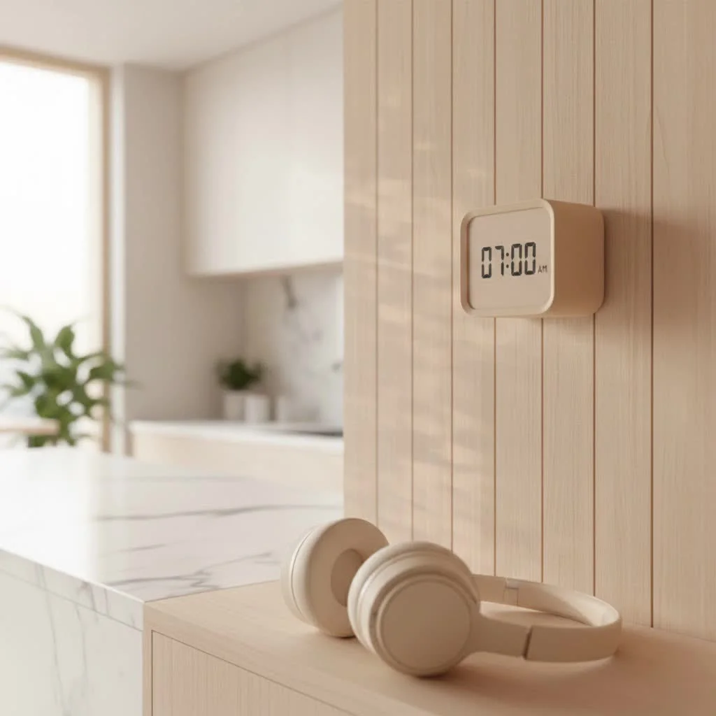 Capello alarm clock with clear LED display